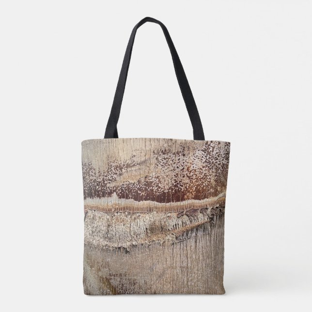 Tote Bag Date Palm Tree Trunk Texture Fermer Photo Image (Dos)