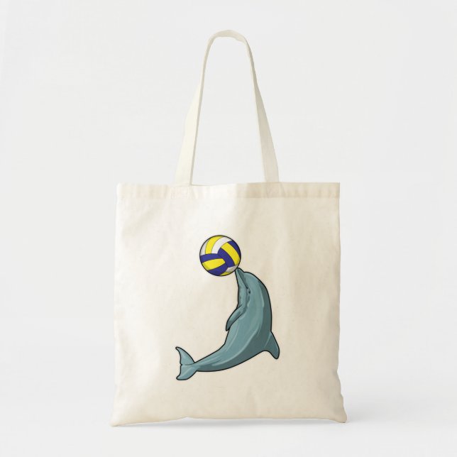 Tote Bag Dauphin avec volleyball (Devant)