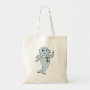 Tote Bag Dauphin comme enseignant avec pointeur
