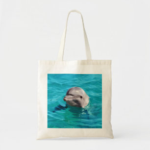 Tote Bag Dauphin en photo de l'eau bleue