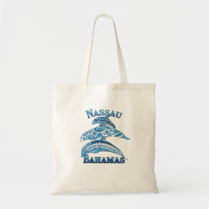 Tote Bag Dauphins tribaux de vacances de Nassau Bahamas
