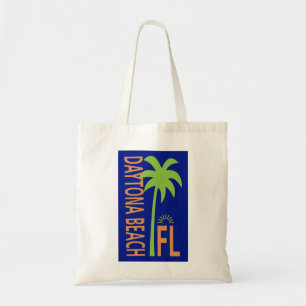 Tote Bag Daytona Beach Floride géométrique avec palmier