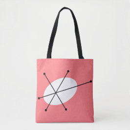 Tote Bag Dazzle rose partout sur fourre-tout noir dos