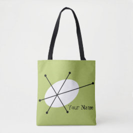 Tote Bag Dazzle texte vert partout sur fourre-tout