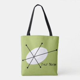 Tote Bag Dazzle texte vert partout sur fourre-tout
