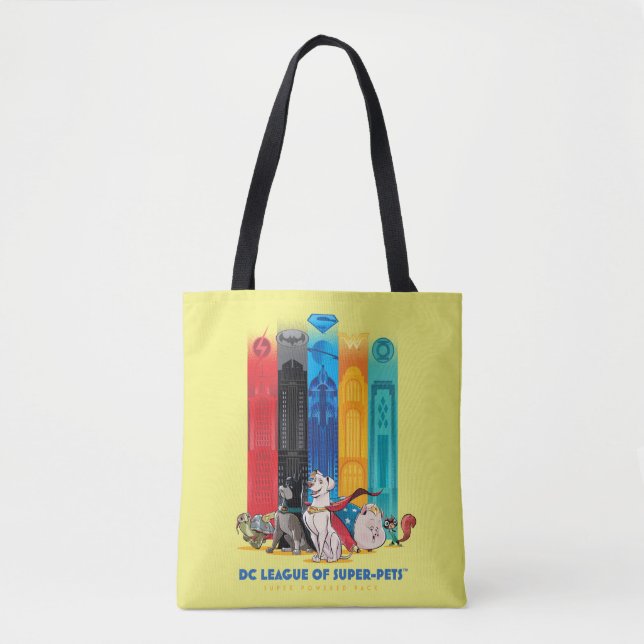 Tote Bag DC League of Super-Pets Metropolis Towers (Devant)