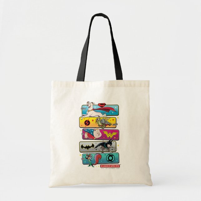 Tote Bag DC League of Super-Pets Panels (Devant)