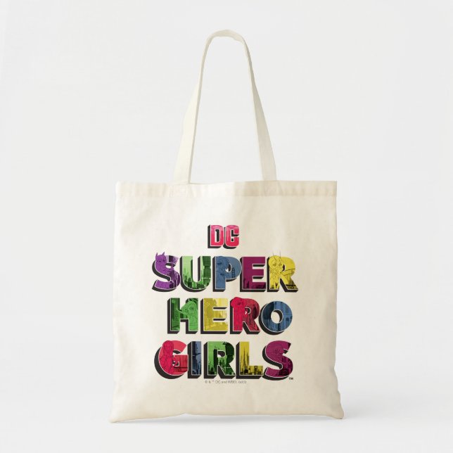 Tote Bag DC Super Hero Girls City Letters (Devant)