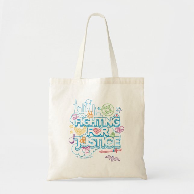 Tote Bag DC Super Hero Girls Fighting For Justice (Devant)