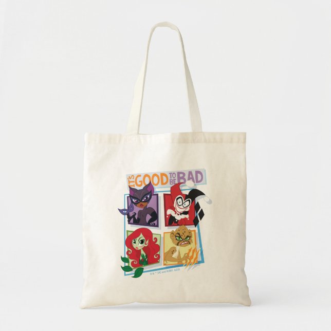 Tote Bag DC Super Villain Girls C'est bon d'être mauvais (Devant)