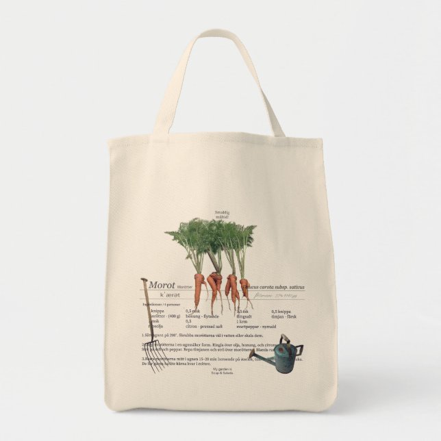 Tote Bag De belles carottes issues de graines pour la premi (Devant)