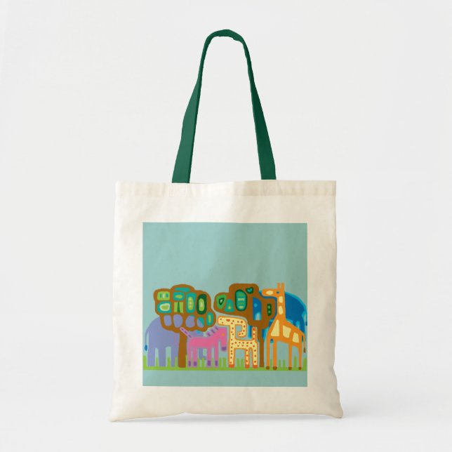 Tote Bag De mignons animaux de la jungle (Devant)