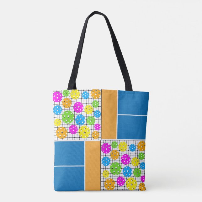 Tote Bag Débardeur Motif de Pickleball (Dos)