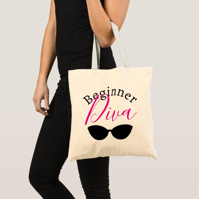Tote Bag Débutant Diva Sassy Drôle Citation (Devant (produit))