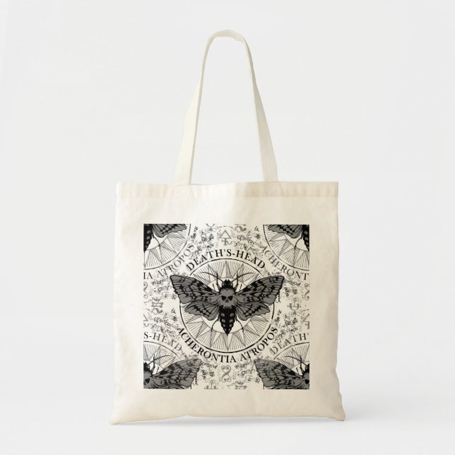 Tote Bag décès tête moth (Devant)