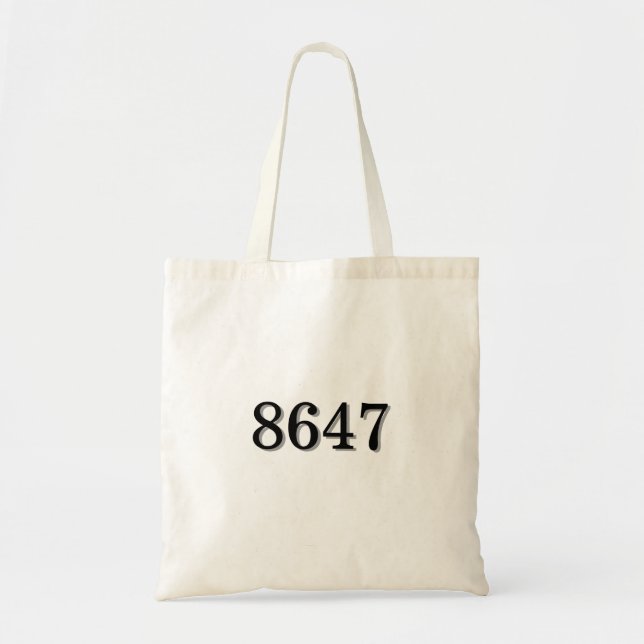 Tote Bag Déclaration simple 8647 (Devant)