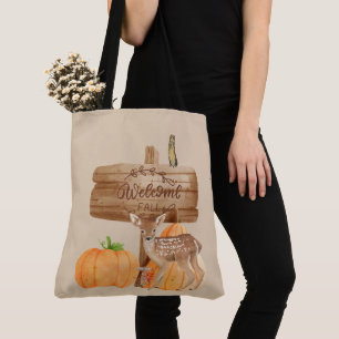 Tote Bag Décor d'automne de bienvenue