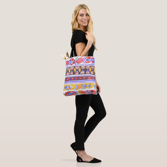 Tote Bag décoration traditionnelle roumaine (Sur le modèle)