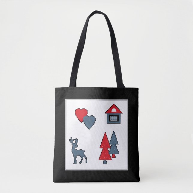 Tote Bag Décorations de Noël (Devant)