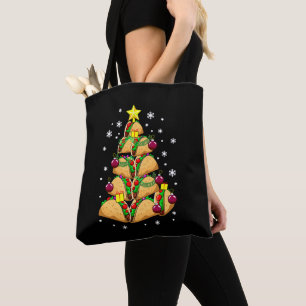 Tote Bag Décorations de sapin de Noël Taco Neige Fêtes Noël