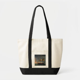 Tote Bag Découpage du Hermione du port du PO