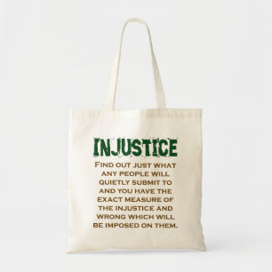 Tote Bag Découvrez Ce Que N'Importe Qui - Citation D'Injust