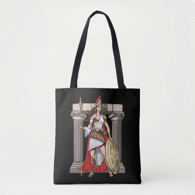 Tote Bag Déesse grecque d'Athéna (Devant)