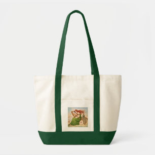Tote Bag Déesse irlandaise jouant de la harpe – Art nouveau