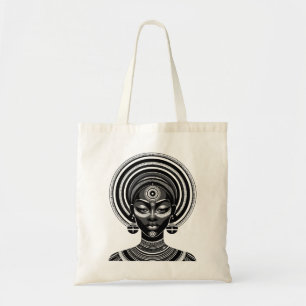 Tote Bag Déesse Tribale Africaine - Ethnic Art Shopper