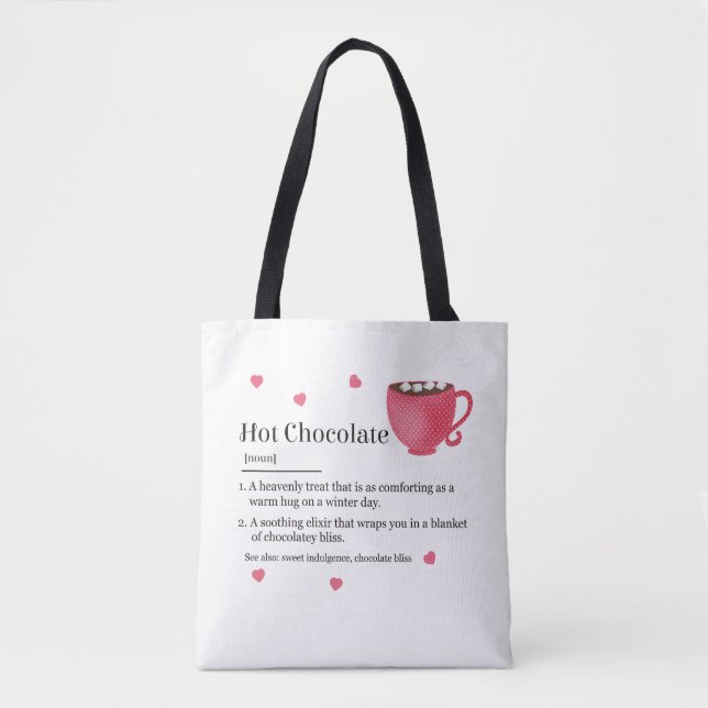 Tote Bag Définition branchée du chocolat chaud (Devant)