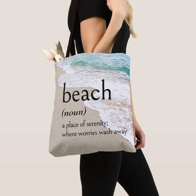 Tote Bag Définition de BEACH On Seashore (De près)
