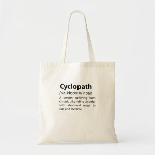Tote Bag Définition de dictionnaire amusant Cyclopath
