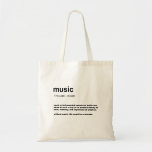 Tote Bag Définition de la musique