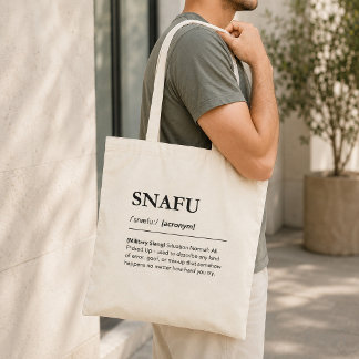 Tote Bag Définition de SNAFU Humour Blague Bureau