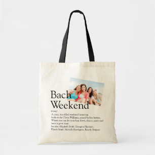 Tote Bag Définition de week-end de jeune fille personnalisé