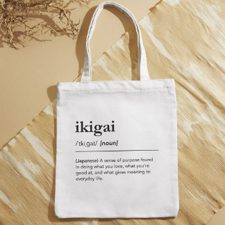 Tote Bag Définition minimaliste du but de la vie Ikigai jap