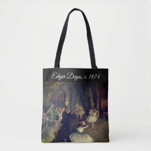 Tote Bag Degas' La répétition du ballet sur scène :