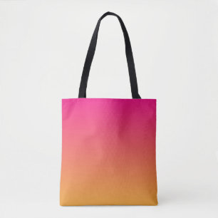 Tote Bag dégradé rose et orange