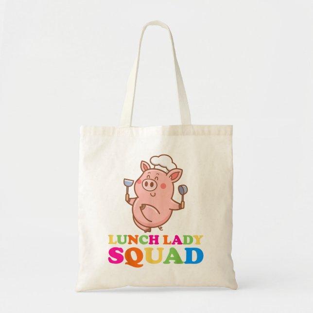 Tote Bag Déjeuner Lady Cafeteria Crew Squad School Déjeuner (Devant)
