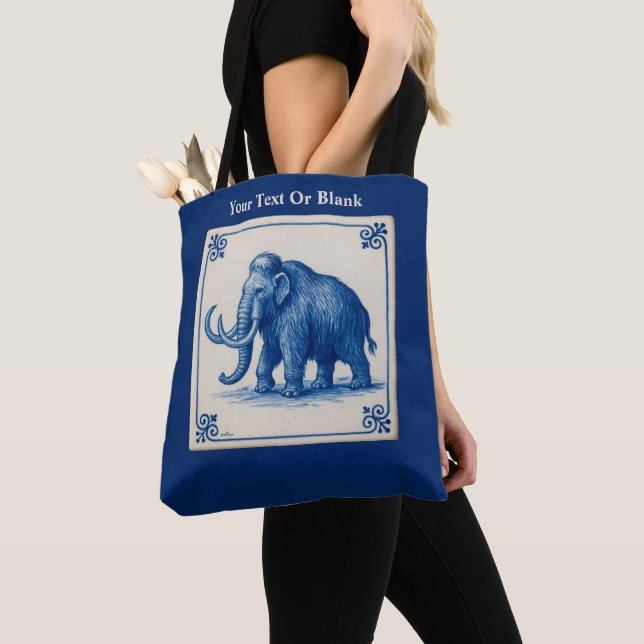 Tote Bag Delft Wooly Mammoth (De près)