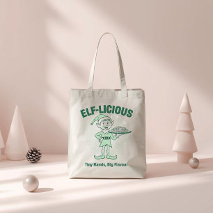 Tote Bag Délicieux-Lutin – Drôle de jeu de mots de Noël sur