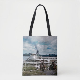 Tote Bag Delta Queen Steamboat Mississippi River Art
