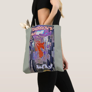 Tote Bag Demain's Way Aujourd'hui Retro Future Art