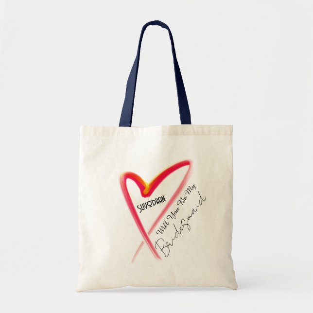 Tote Bag Demande de Demoiselle d'Honneur Budget de l'Enterr (Devant)