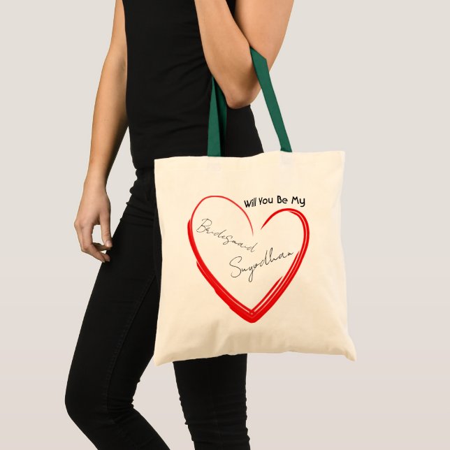 Tote Bag Demande de Demoiselle d'Honneur Budget Enterrement (Devant (produit))
