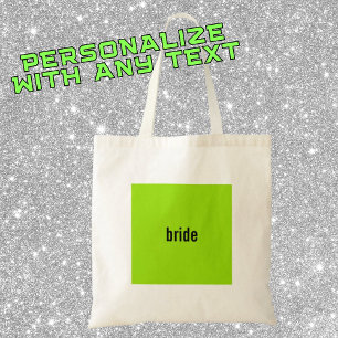 Tote Bag Demande de demoiselle d'honneur Green Girl Summer