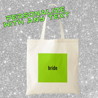 Tote Bag Demande de demoiselle d'honneur Green Girl Summer