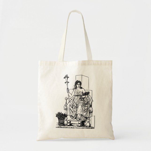Tote Bag demeter, poseidon, zeus, athène, hermes, ares (Devant)