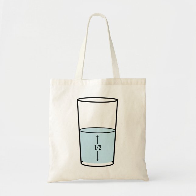 Tote Bag Demi-fond en verre - optimisme (Devant)