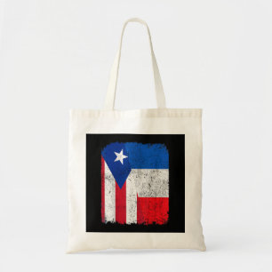 Tote Bag Demi Portoricain Demi Drapeau Français Fierté De L